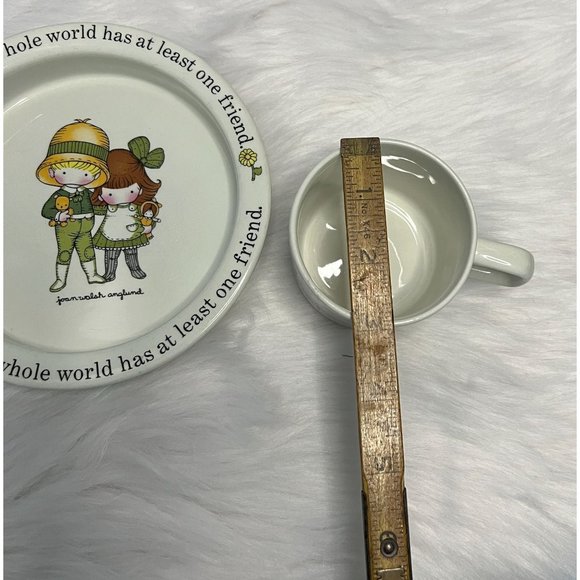 Vintage 1976 Joan Walsh Anglund A FRIEND Childs Bowl and Cup Set. Johnson Bros - Picture 3 of 9